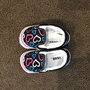 NWOT babies vans size 1 hearts